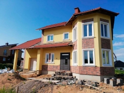 Утепление и отделка фасада в поселке Хатежино