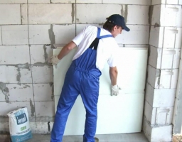 Утепление фасада пенопластом