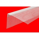 Уголок фасадный ПВХ со стеклосеткой 10+15см, длина 2.5м, РФ, Профиль системс