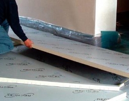 Утепление пола пенопластом